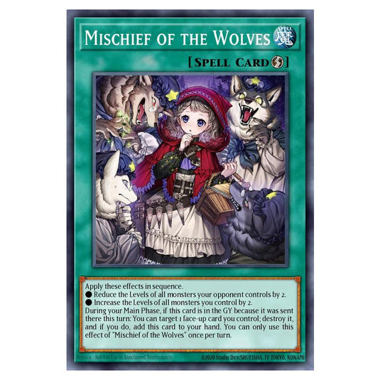 Mischief of the Wolves MAMO-EN108 card from the Yu-Gi-Oh! set Magnificent Monsters