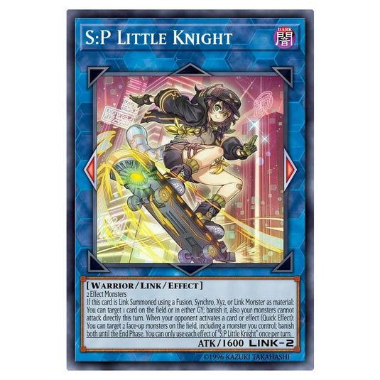 S:P Little Knight MAMO-EN030-SCR card from the Yu-Gi-Oh! set Magnificent Monsters