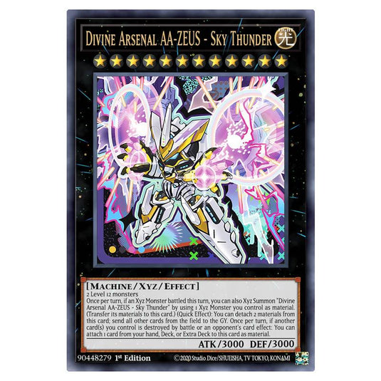 Divine Arsenal AA-ZEUS - Sky Thunder MAMO-EN035-UR card from the Yu-Gi-Oh! set Magnificent Monsters