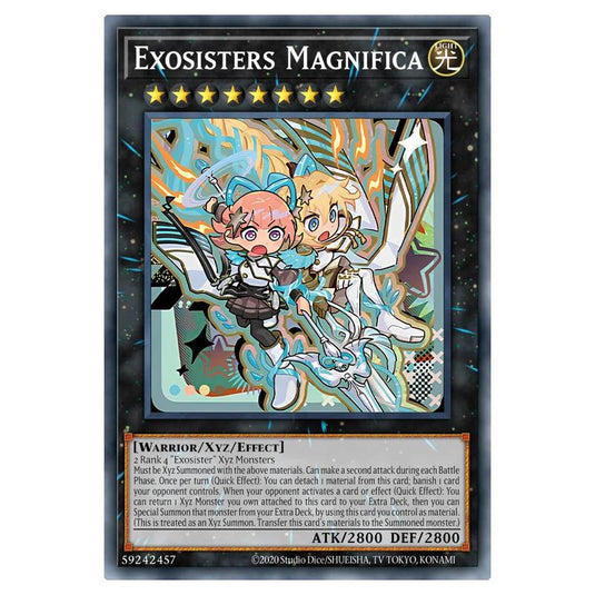Exosisters Magnifica MAMO-EN036-STR card from the Yu-Gi-Oh! set Magnificent Monsters