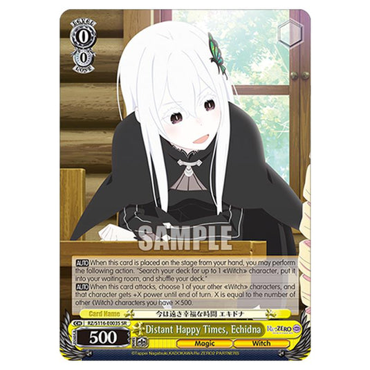 Distant Happy Times, Echidna RZ/S116-E003S card from the Weiss Schwarz set Re:ZERO -Starting Life in Another World- Vol.3