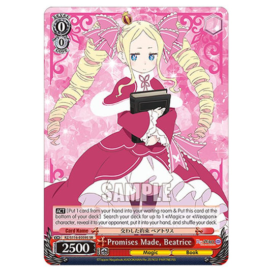 Promises Made, Beatrice RZ/S116-E059S card from the Weiss Schwarz set Re:ZERO -Starting Life in Another World- Vol.3