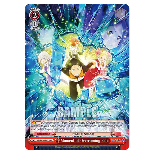 Moment of Overcoming Fate RZ/S116-E072 card from the Weiss Schwarz set Re:ZERO -Starting Life in Another World- Vol.3