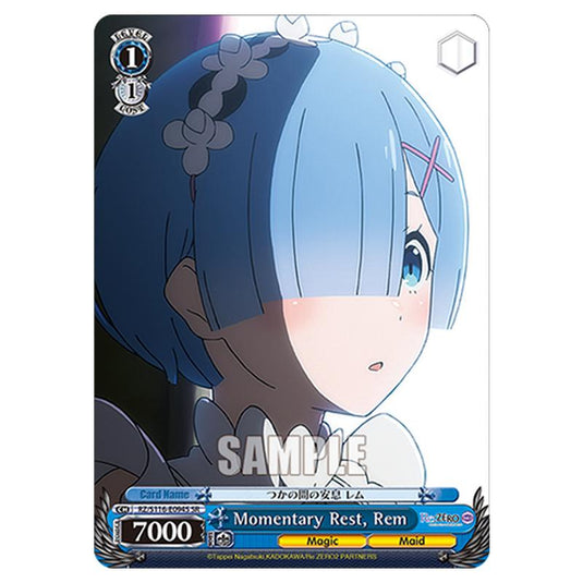 Momentary Rest, Rem RZ/S116-E094S card from the Weiss Schwarz set Re:ZERO -Starting Life in Another World- Vol.3