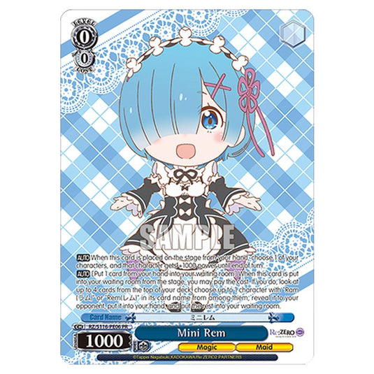 Mini Rem RZ/S116-PE06 card from the Weiss Schwarz set Re:ZERO -Starting Life in Another World- Vol.3
