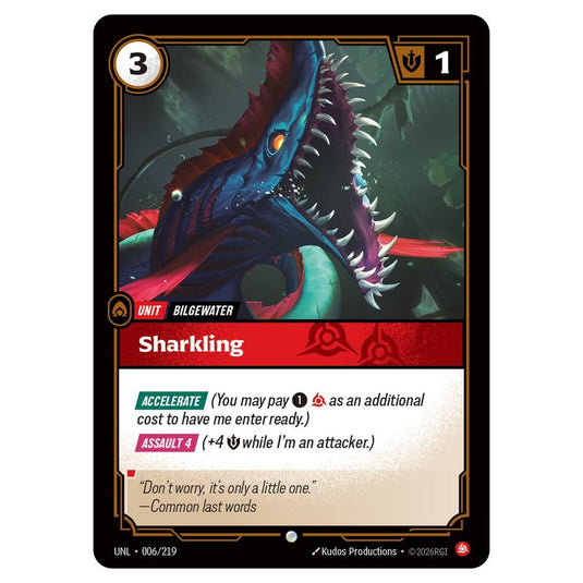Sharkling card from the Riftbound: League of Legends set Unleashed