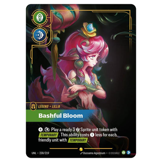 Lillia Bashful Bloom  card from the Riftbound: League of Legends set Unleashed