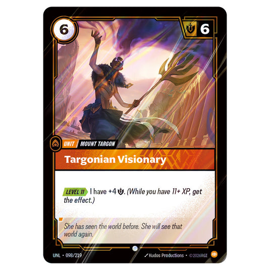 Targonian Visionary Foil card from the Riftbound: League of Legends set Unleashed