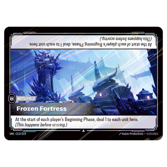 Frozen Fortress Foil card from the Riftbound: League of Legends set Unleashed