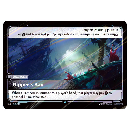 Rippers Bay Foil card from the Riftbound: League of Legends set Unleashed