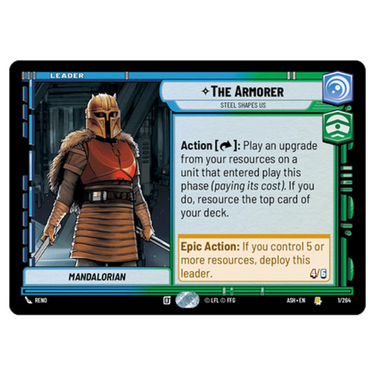 The Armorer card from the Star Wars Unlimited set Ashes of the Empire