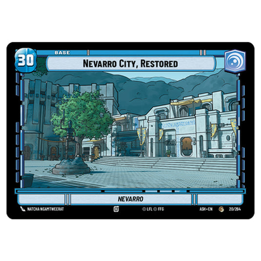 Nevarro City, Restored card from the Star Wars Unlimited set Ashes of the Empire