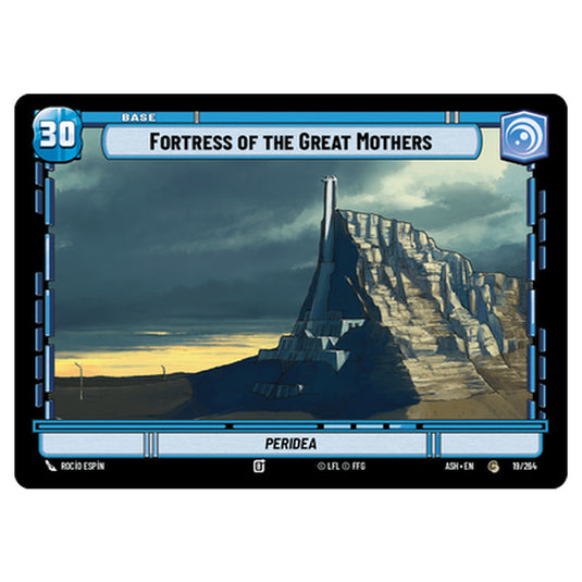 Fortress of the Great Mothers card from the Star Wars Unlimited set Ashes of the Empire