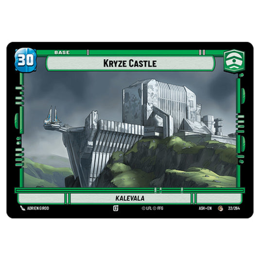 Kryze Castle card from the Star Wars Unlimited set Ashes of the Empire