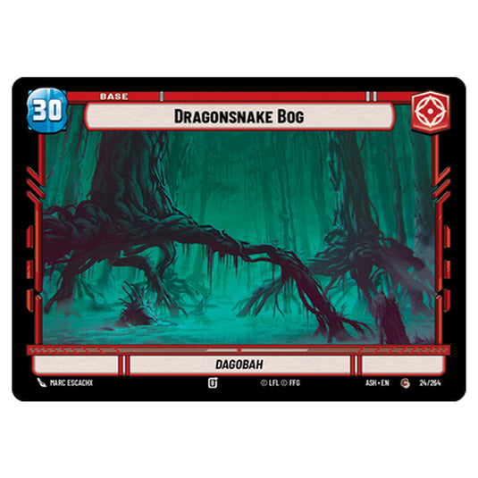 Dragonsnake Bog card from the Star Wars Unlimited set Ashes of the Empire
