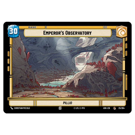 Emperor's Observatory card from the Star Wars Unlimited set Ashes of the Empire