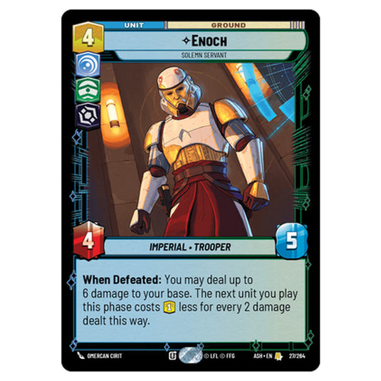 Enoch card from the Star Wars Unlimited set Ashes of the Empire