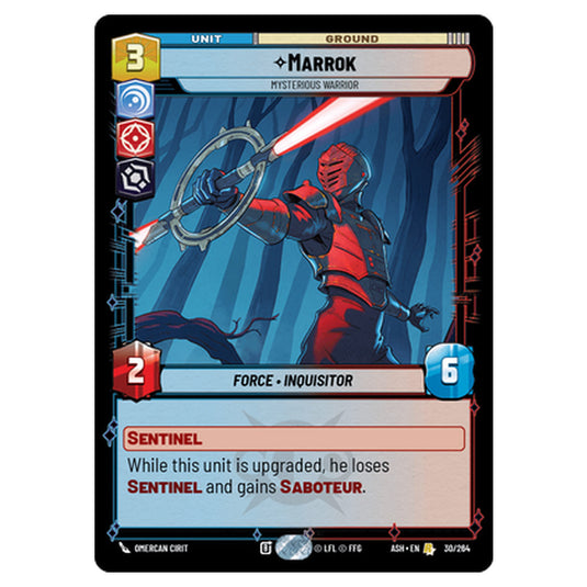 Marrok card from the Star Wars Unlimited set Ashes of the Empire
