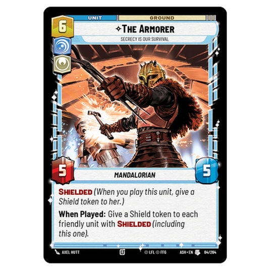 The Armorer card from the Star Wars Unlimited set Ashes of the Empire