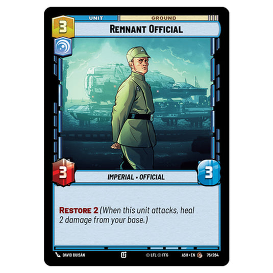 Remnant Official card from the Star Wars Unlimited set Ashes of the Empire
