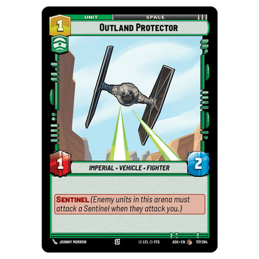 Outland Protector card from the Star Wars Unlimited set Ashes of the Empire