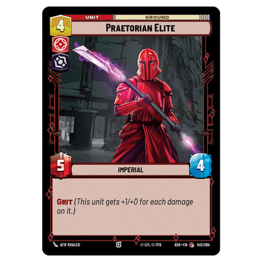 Praetorian Elite card from the Star Wars Unlimited set Ashes of the Empire