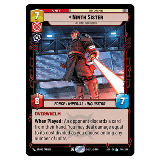 Ninth Sister card from the Star Wars Unlimited set Ashes of the Empire