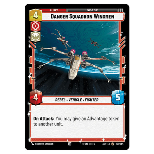 Danger Squadron Wingmen card from the Star Wars Unlimited set Ashes of the Empire