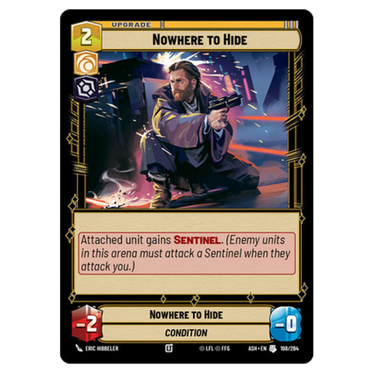 Nowhere to Hide card from the Star Wars Unlimited set Ashes of the Empire
