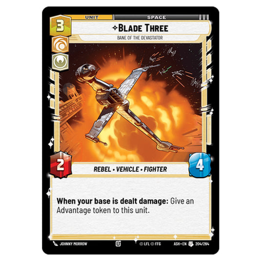 Blade Three card from the Star Wars Unlimited set Ashes of the Empire