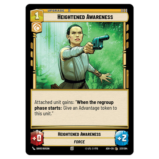 Heightened Awareness card from the Star Wars Unlimited set Ashes of the Empire