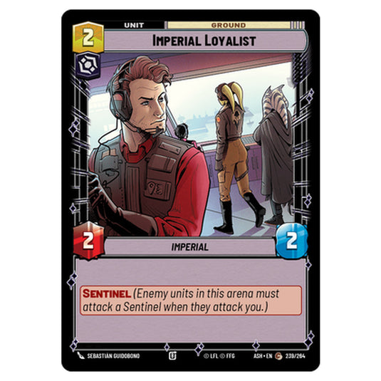 Imperial Loyalist card from the Star Wars Unlimited set Ashes of the Empire