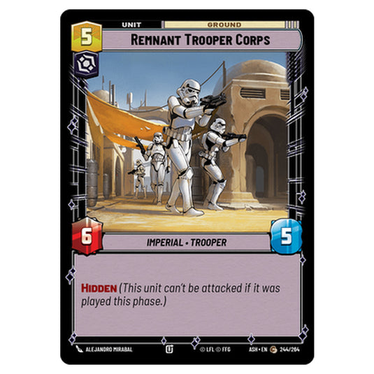 Remnant Trooper Corps card from the Star Wars Unlimited set Ashes of the Empire