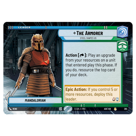 The Armorer card from the Star Wars Unlimited set Ashes of the Empire