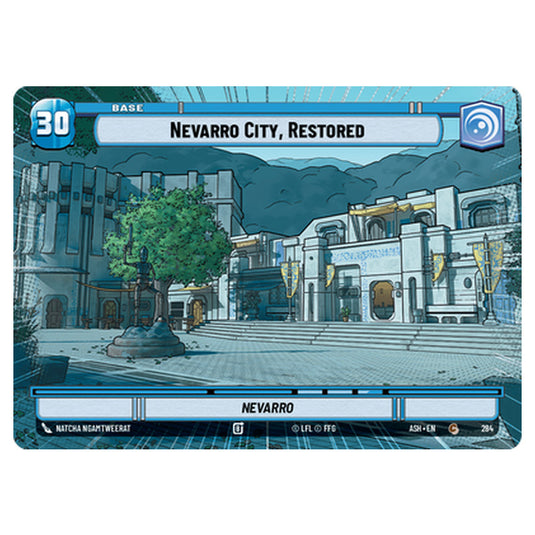 Nevarro City, Restored card from the Star Wars Unlimited set Ashes of the Empire