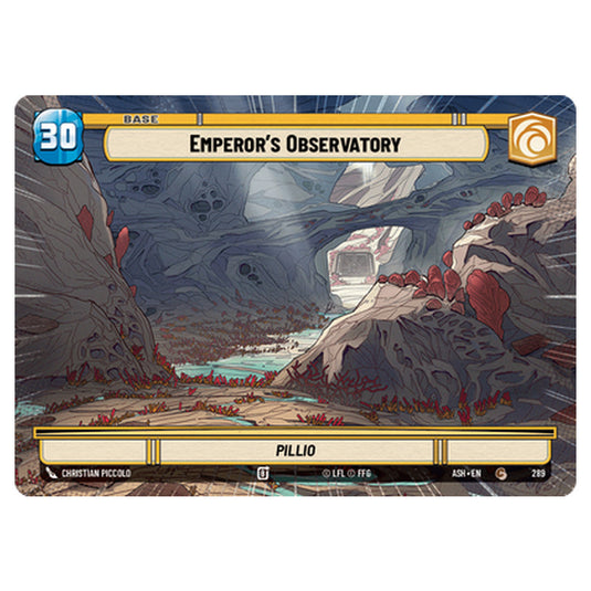 Emperor's Observatory card from the Star Wars Unlimited set Ashes of the Empire