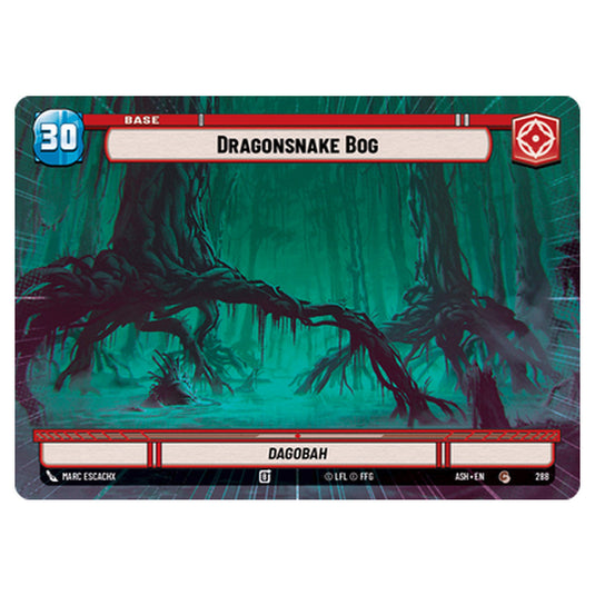 Dragonsnake Bog card from the Star Wars Unlimited set Ashes of the Empire