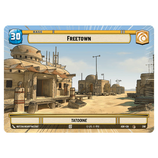 Freetown card from the Star Wars Unlimited set Ashes of the Empire