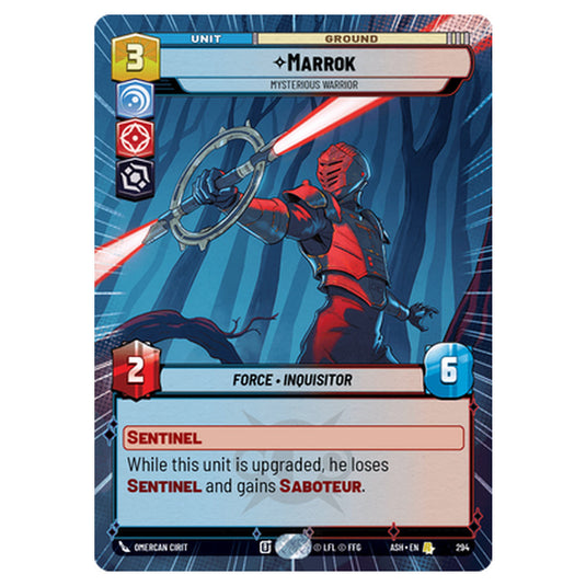Marrok card from the Star Wars Unlimited set Ashes of the Empire