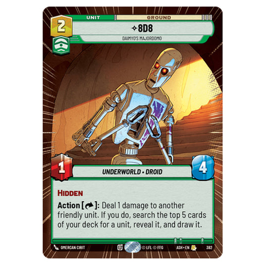 8D8 card from the Star Wars Unlimited set Ashes of the Empire
