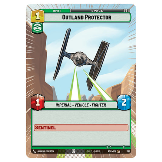 Outland Protector card from the Star Wars Unlimited set Ashes of the Empire