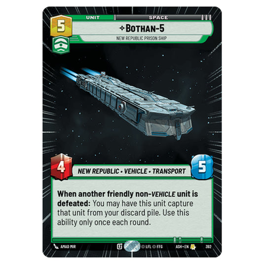 Bothan-5 card from the Star Wars Unlimited set Ashes of the Empire