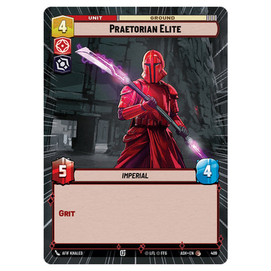 Praetorian Elite card from the Star Wars Unlimited set Ashes of the Empire