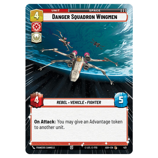 Danger Squadron Wingmen card from the Star Wars Unlimited set Ashes of the Empire