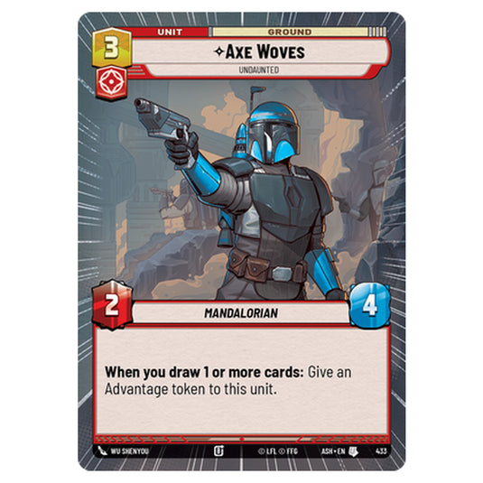 Axe Woves card from the Star Wars Unlimited set Ashes of the Empire