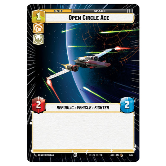 Open Circle Ace card from the Star Wars Unlimited set Ashes of the Empire