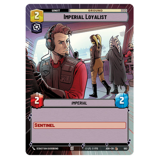 Imperial Loyalist card from the Star Wars Unlimited set Ashes of the Empire