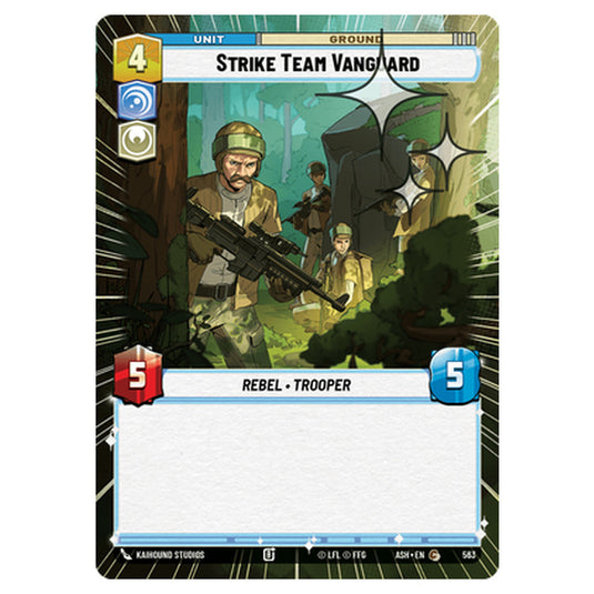 Strike Team Vanguard card from the Star Wars Unlimited set Ashes of the Empire