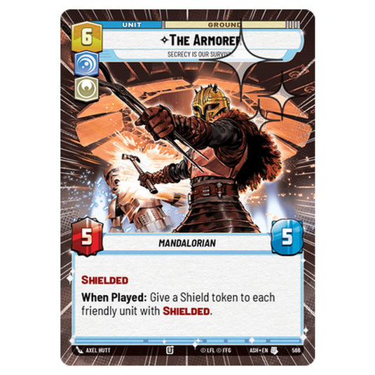 The Armorer card from the Star Wars Unlimited set Ashes of the Empire