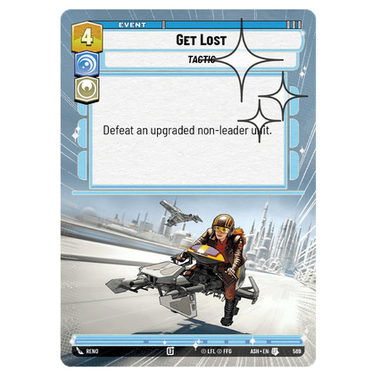 Get Lost card from the Star Wars Unlimited set Ashes of the Empire